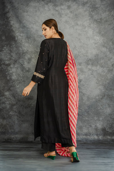 Black kurta set