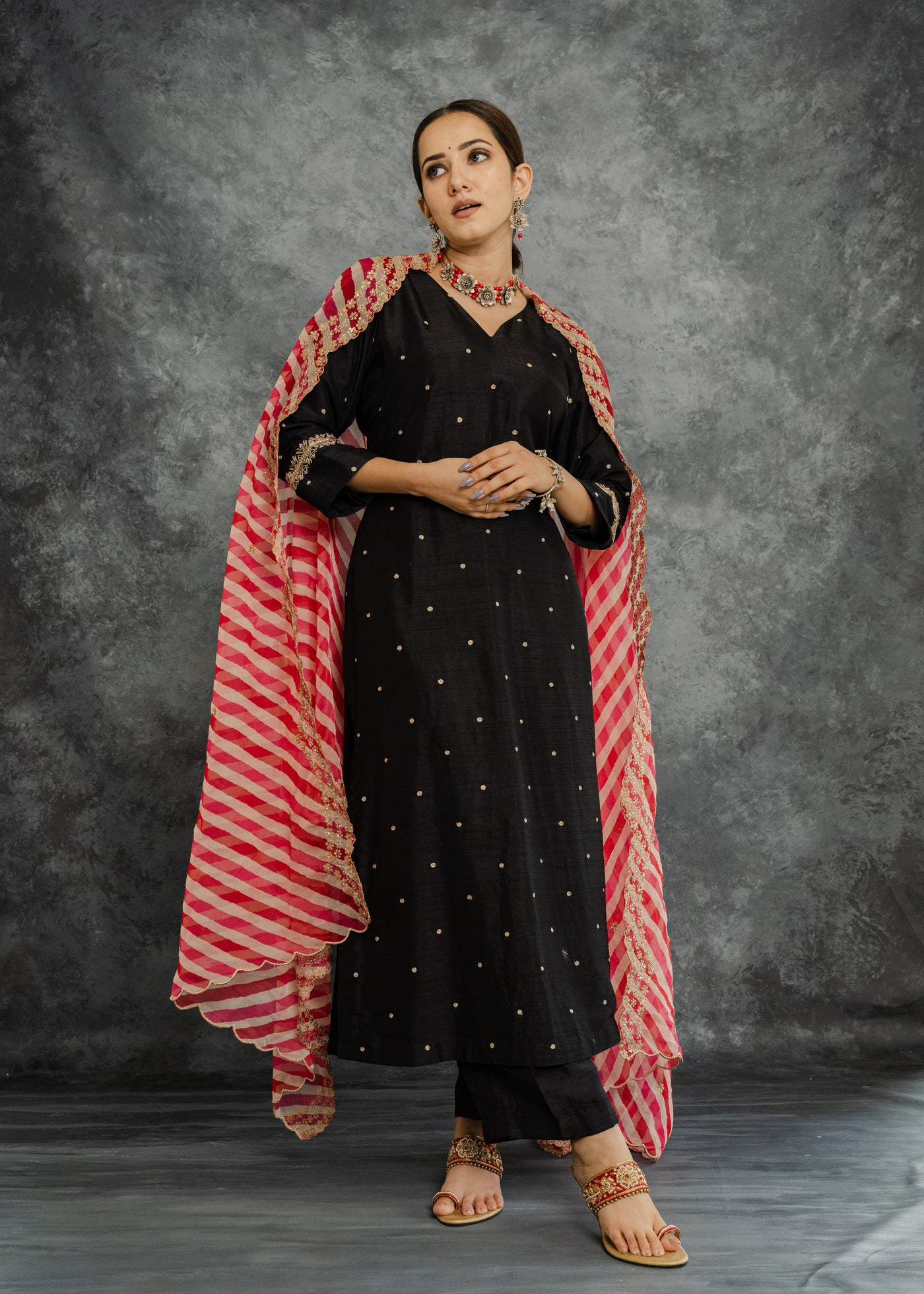 Black kurta set