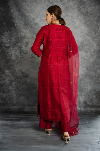 Red & Blue kurta set