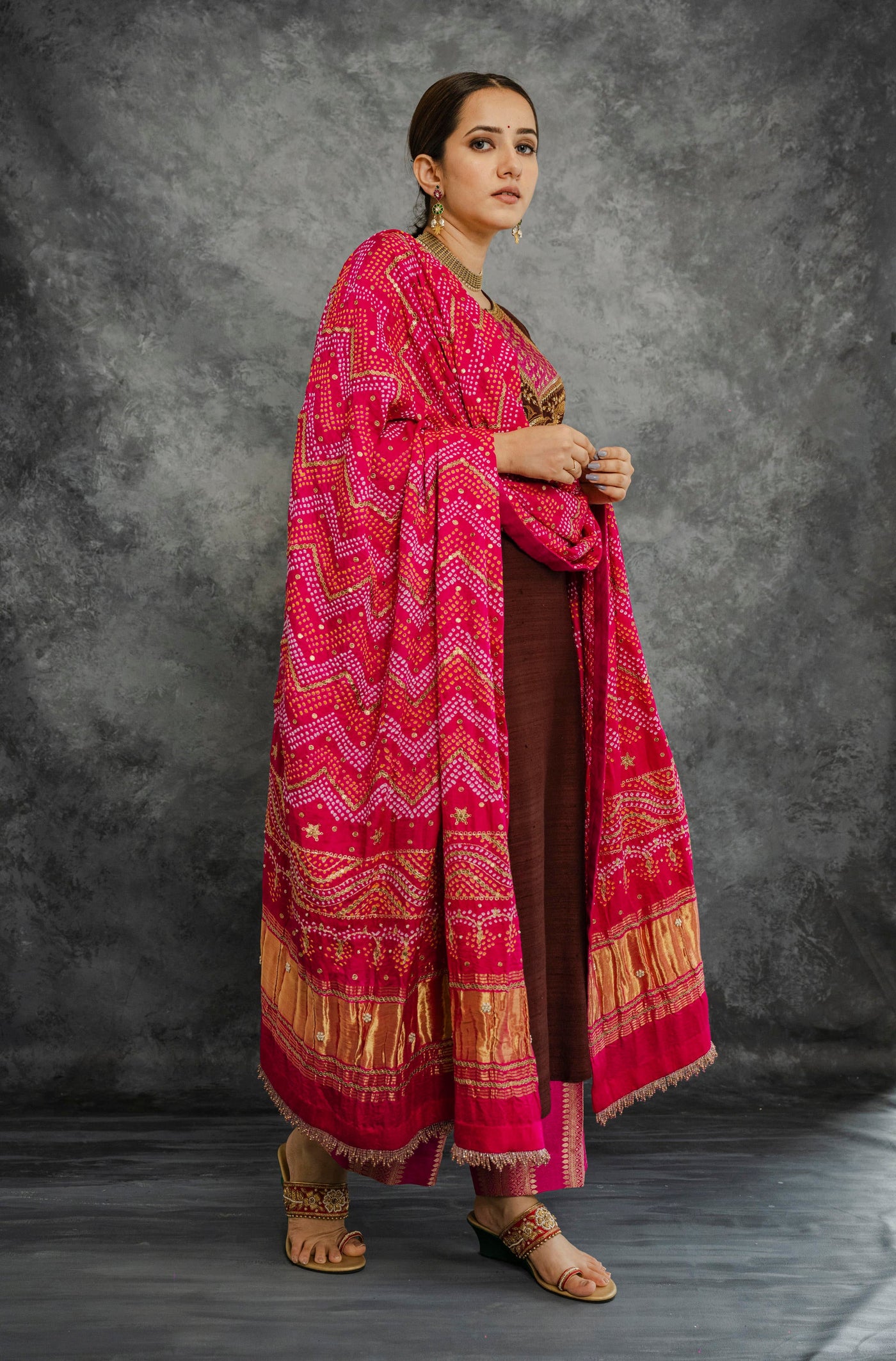 BROWN KURTA SET