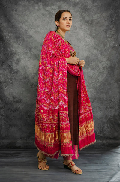 BROWN KURTA SET