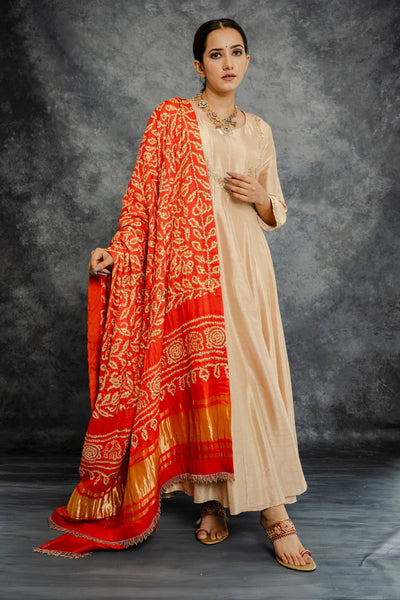 GOLDEN ANARKALI SET