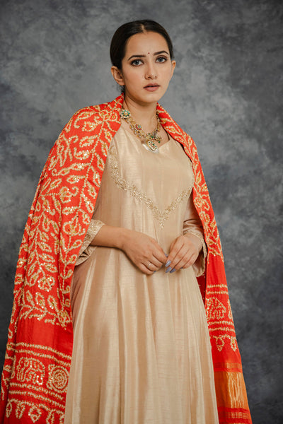 GOLDEN ANARKALI SET