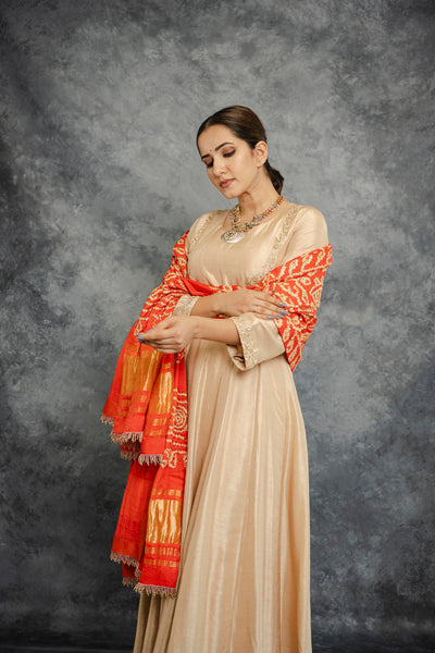 GOLDEN ANARKALI SET
