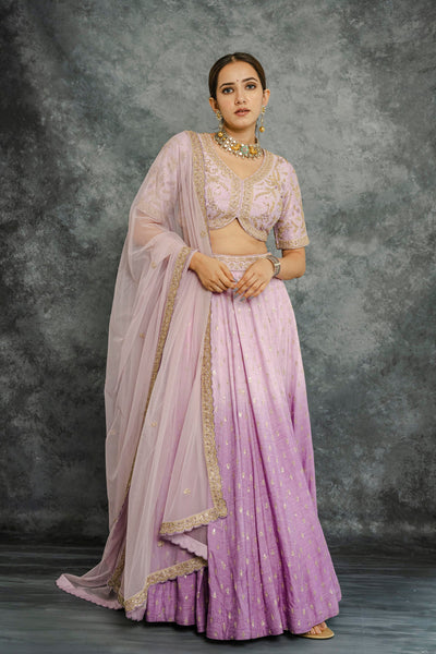 LAVENDER OMBRE LEHENGA SET
