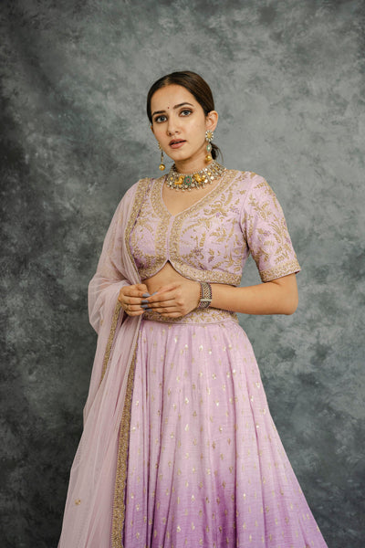 LAVENDER OMBRE LEHENGA SET