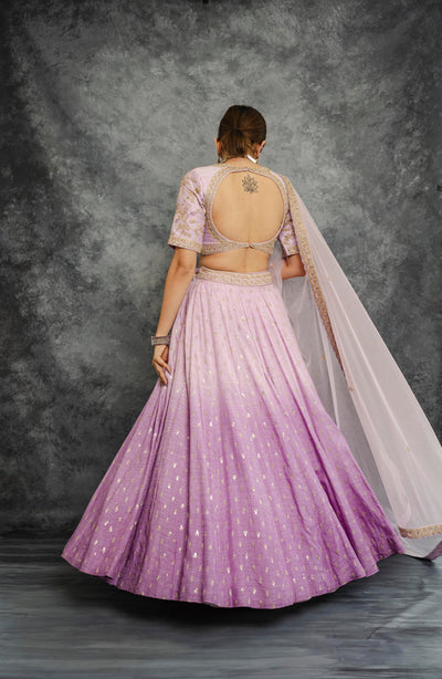 LAVENDER OMBRE LEHENGA SET