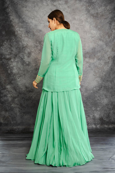 LIGHT GREEN INDOWESTERN SET