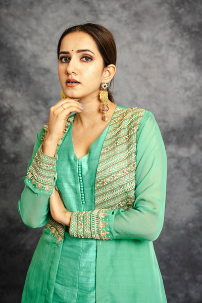 LIGHT GREEN INDOWESTERN SET