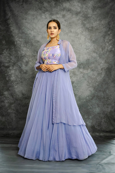 LAVENDER INDOWESTERN SET