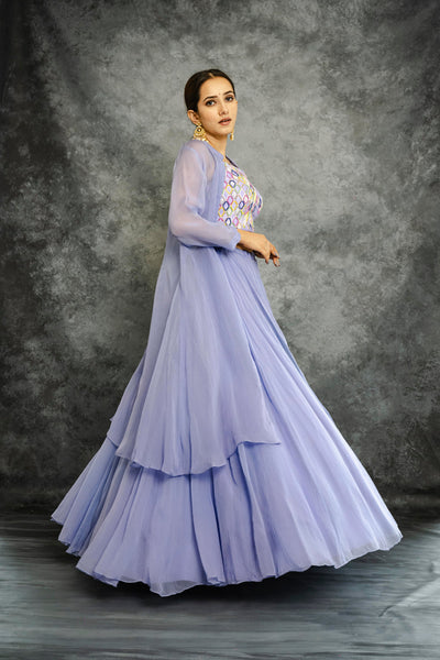 LAVENDER INDOWESTERN SET