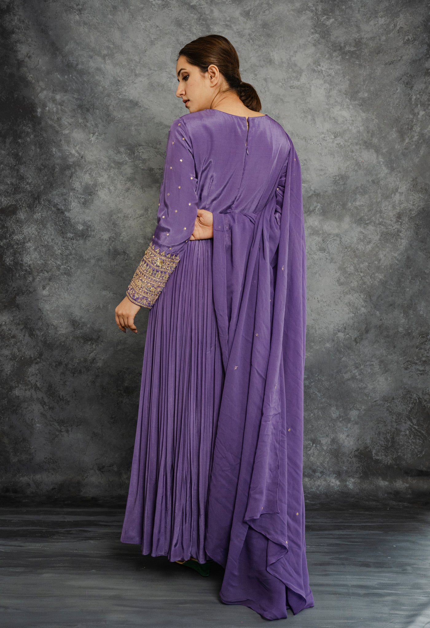 Haze purple Anarkali