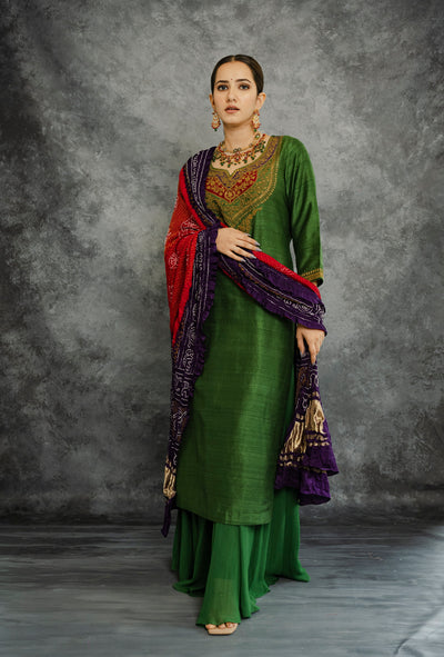 Emerald green kurta se