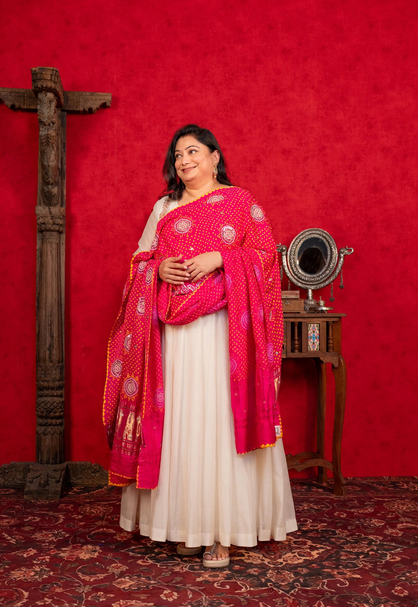 WHITE LEHENGA SET