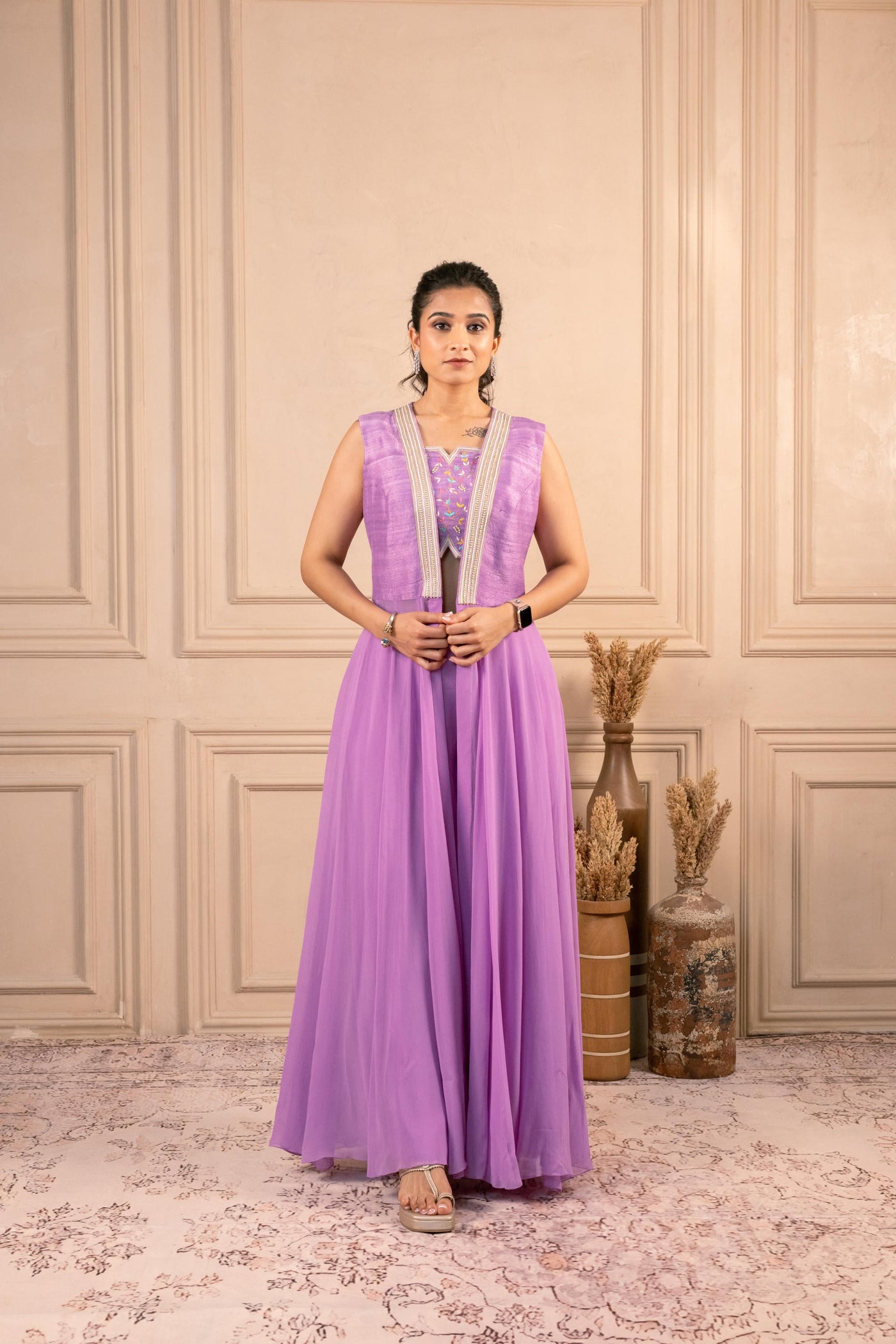 LAVENDER INDOWESTERN SET