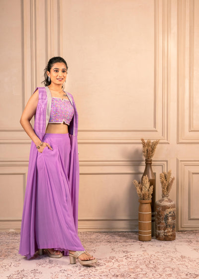 LAVENDER INDOWESTERN SET