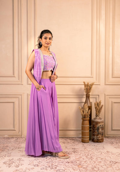 LAVENDER INDOWESTERN SET
