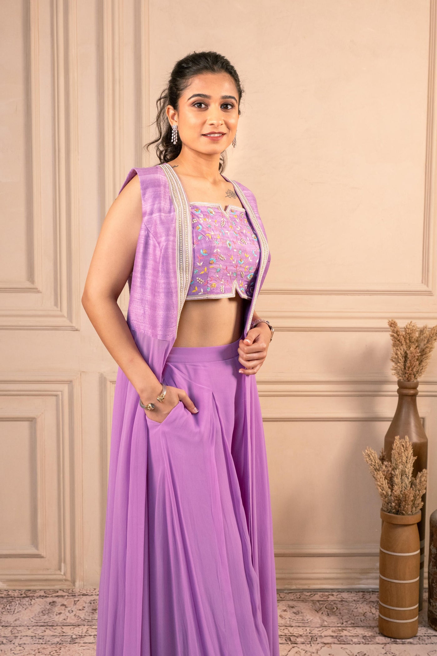LAVENDER INDOWESTERN SET