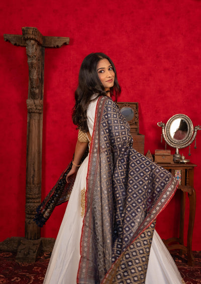 WHITE LEHENGA SET