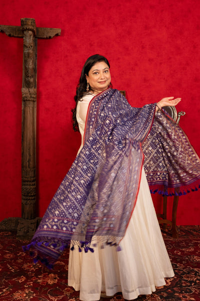 WHITE ANARKALI