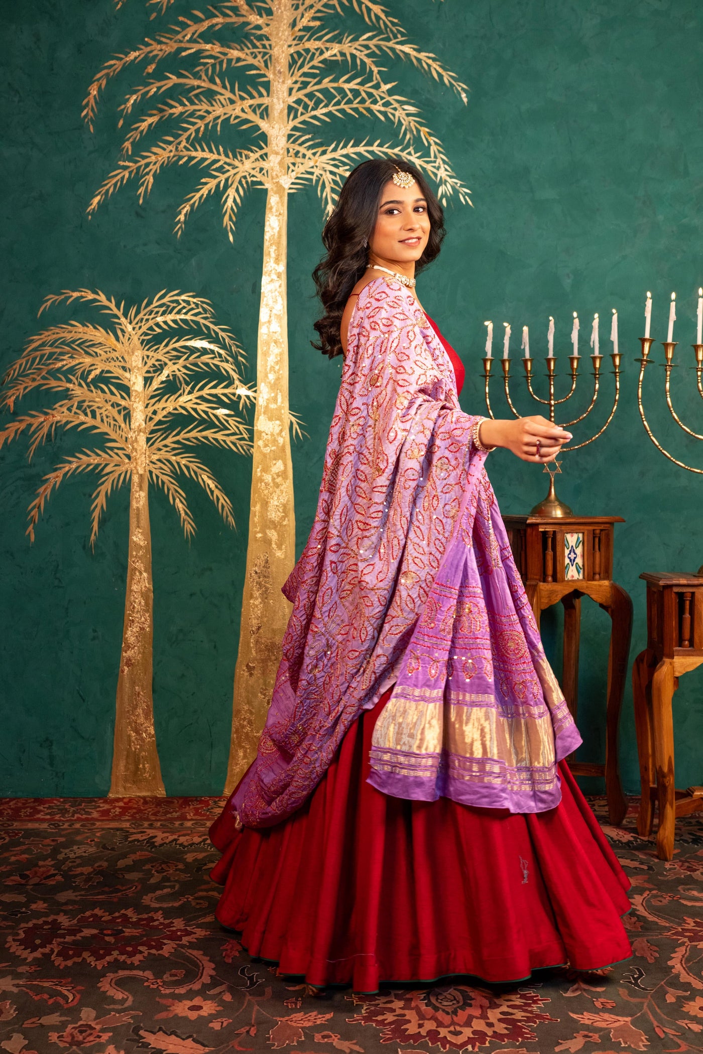 MAROON LEHENGA SET