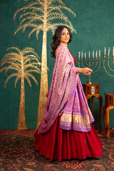 MAROON LEHENGA SET