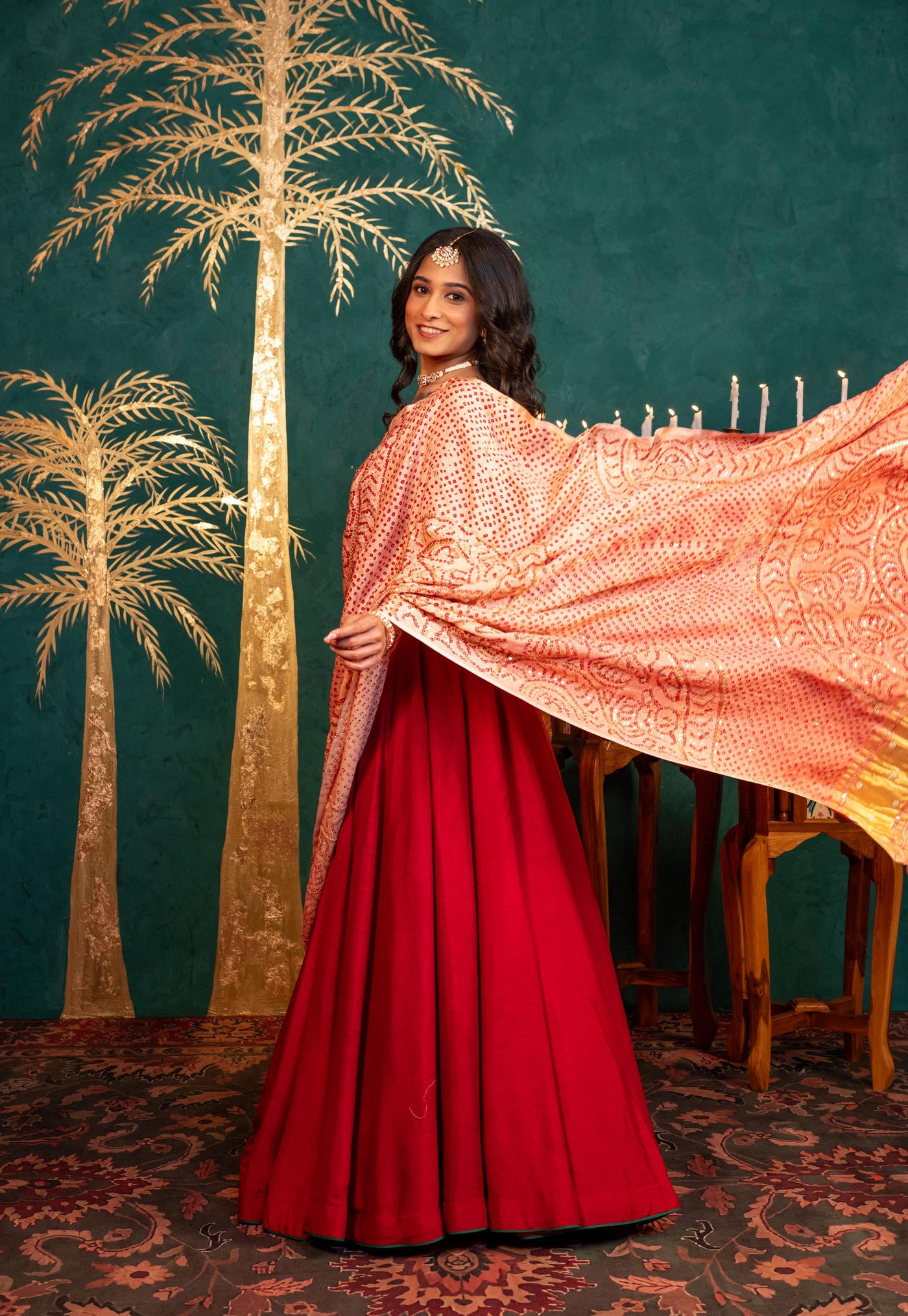 MAROON LEHENGA SET