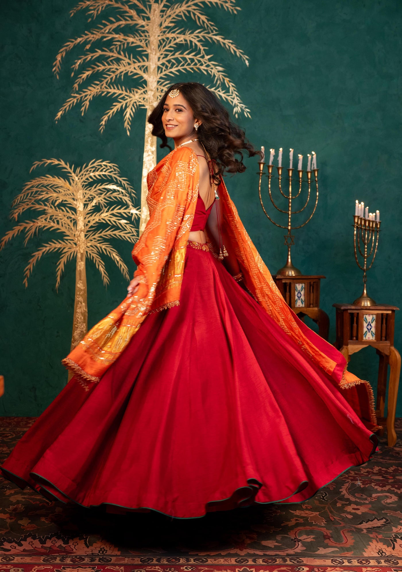 MAROON LEHENGA SET
