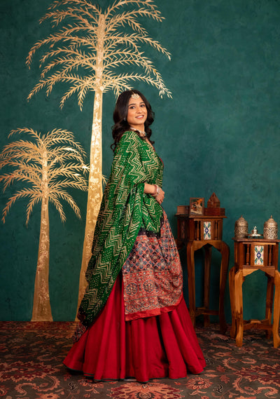 MAROON LEHENGA SET