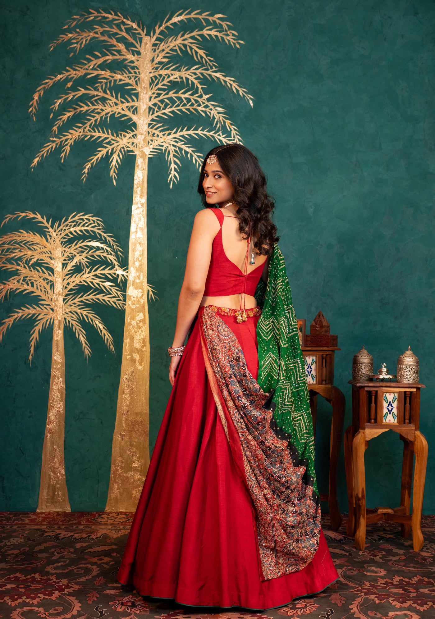 MAROON LEHENGA SET