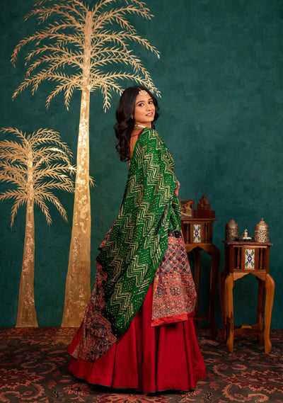 MAROON LEHENGA SET