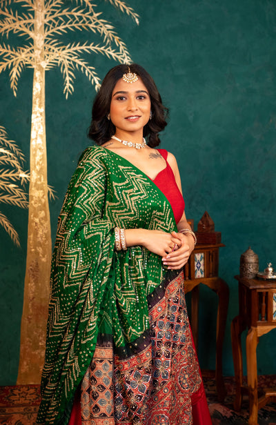 MAROON LEHENGA SET