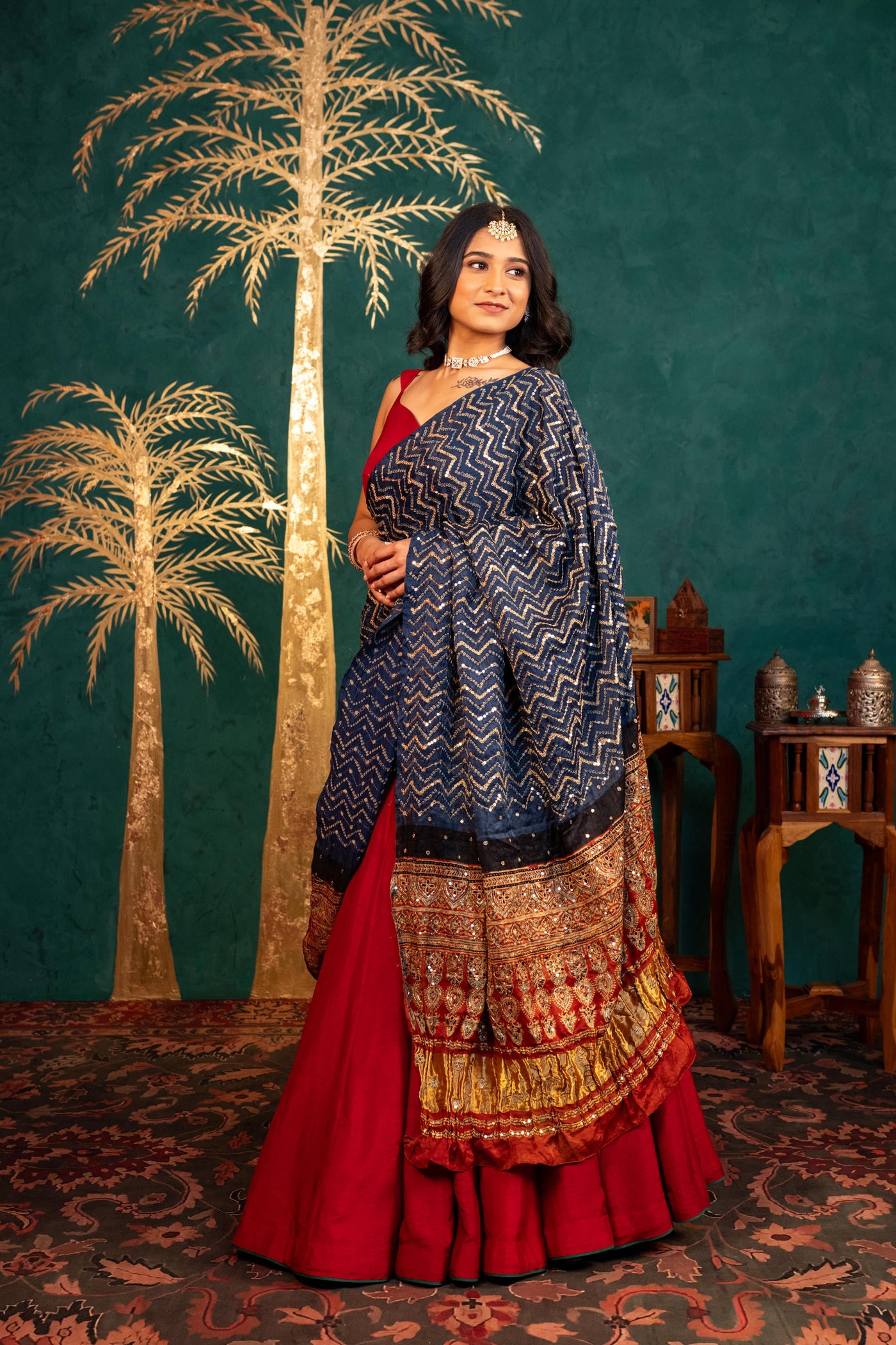 MAROON LEHENGA SET