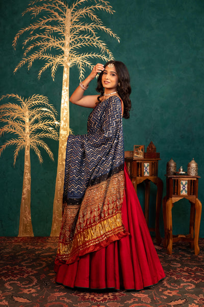 MAROON LEHENGA SET