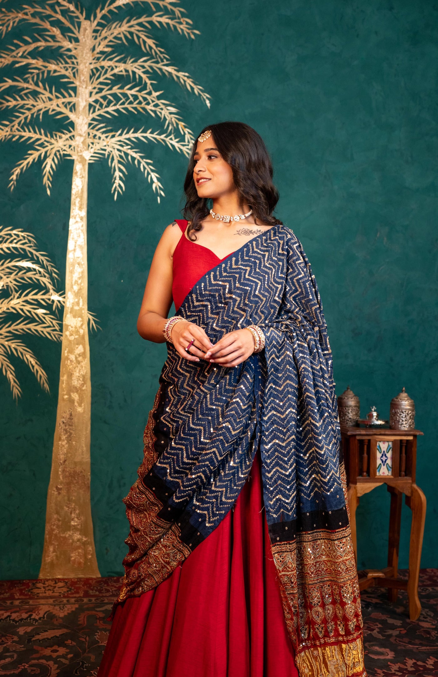 MAROON LEHENGA SET