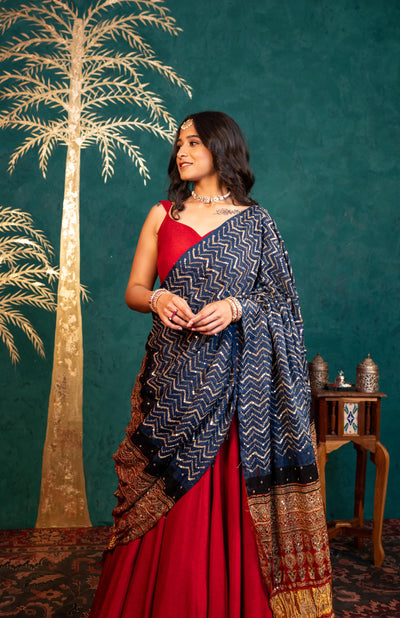 MAROON LEHENGA SET