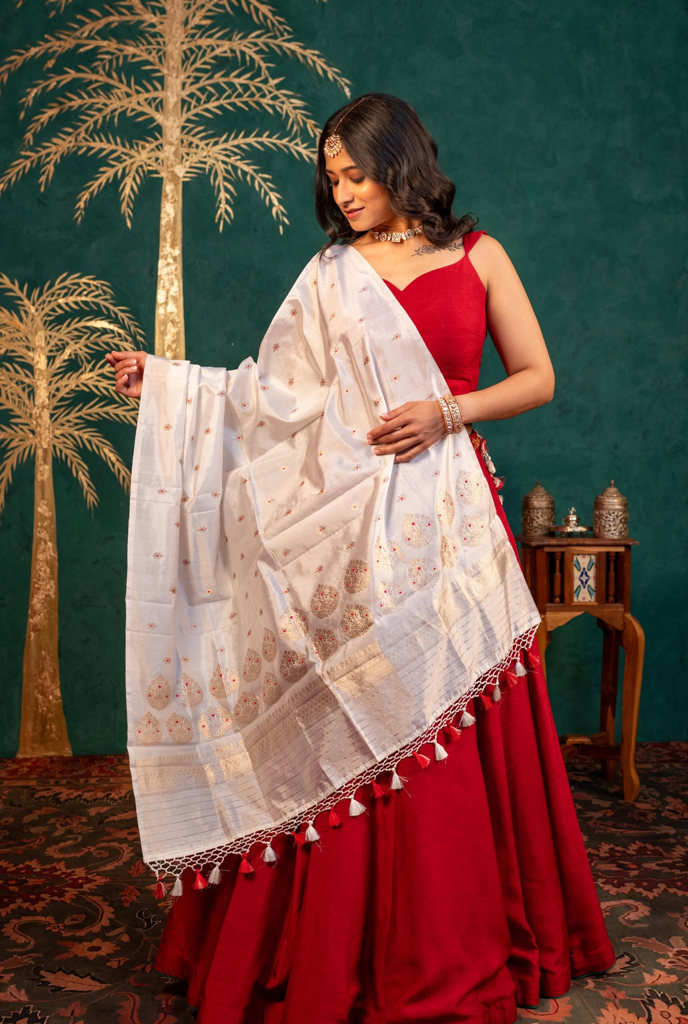 MAROON LEHENGA SET