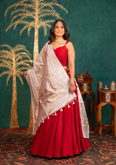 MAROON LEHENGA SET