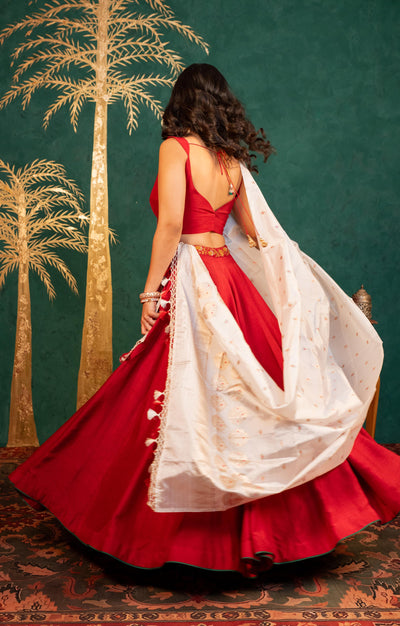 MAROON LEHENGA SET