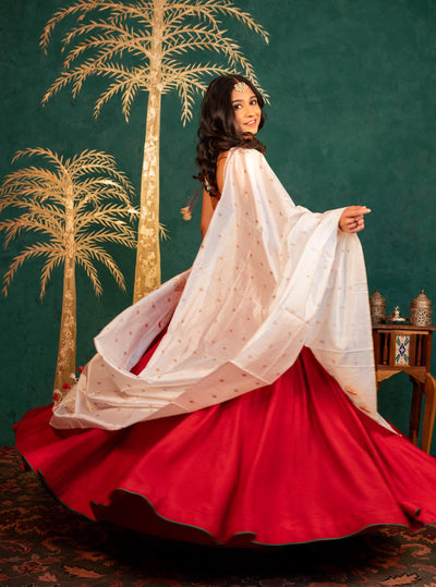 MAROON LEHENGA SET