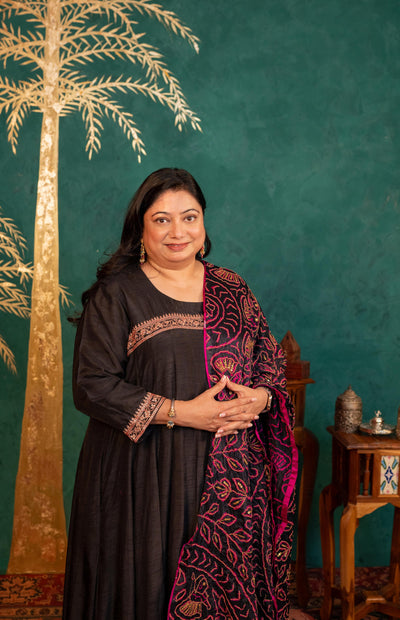 BLACK ANARKALI SET