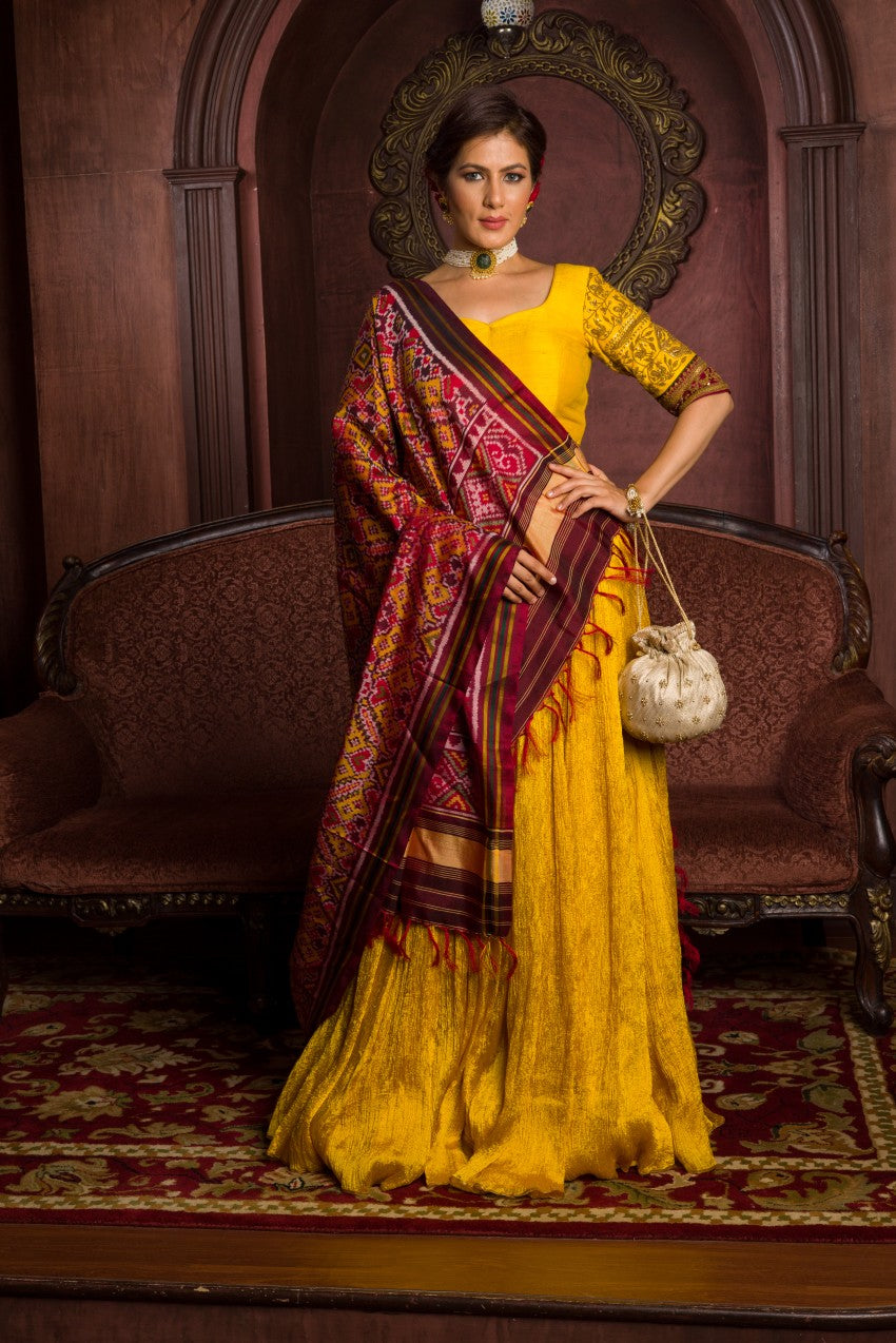 Tuscan yellow choli set