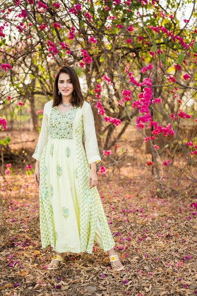 Citrine yellow kurta