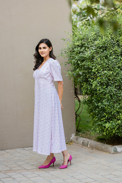 Heavenly pink long dress