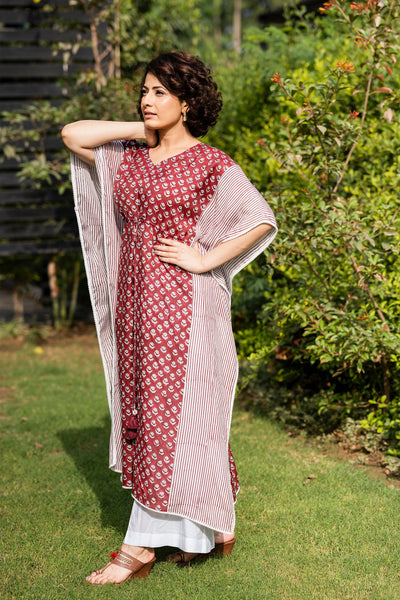 Ruby red kaftan