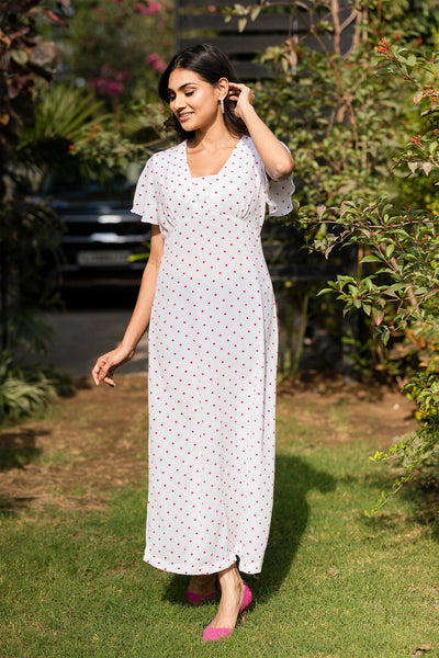 Lucent white long dress