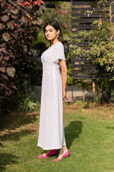 Lucent white long dress