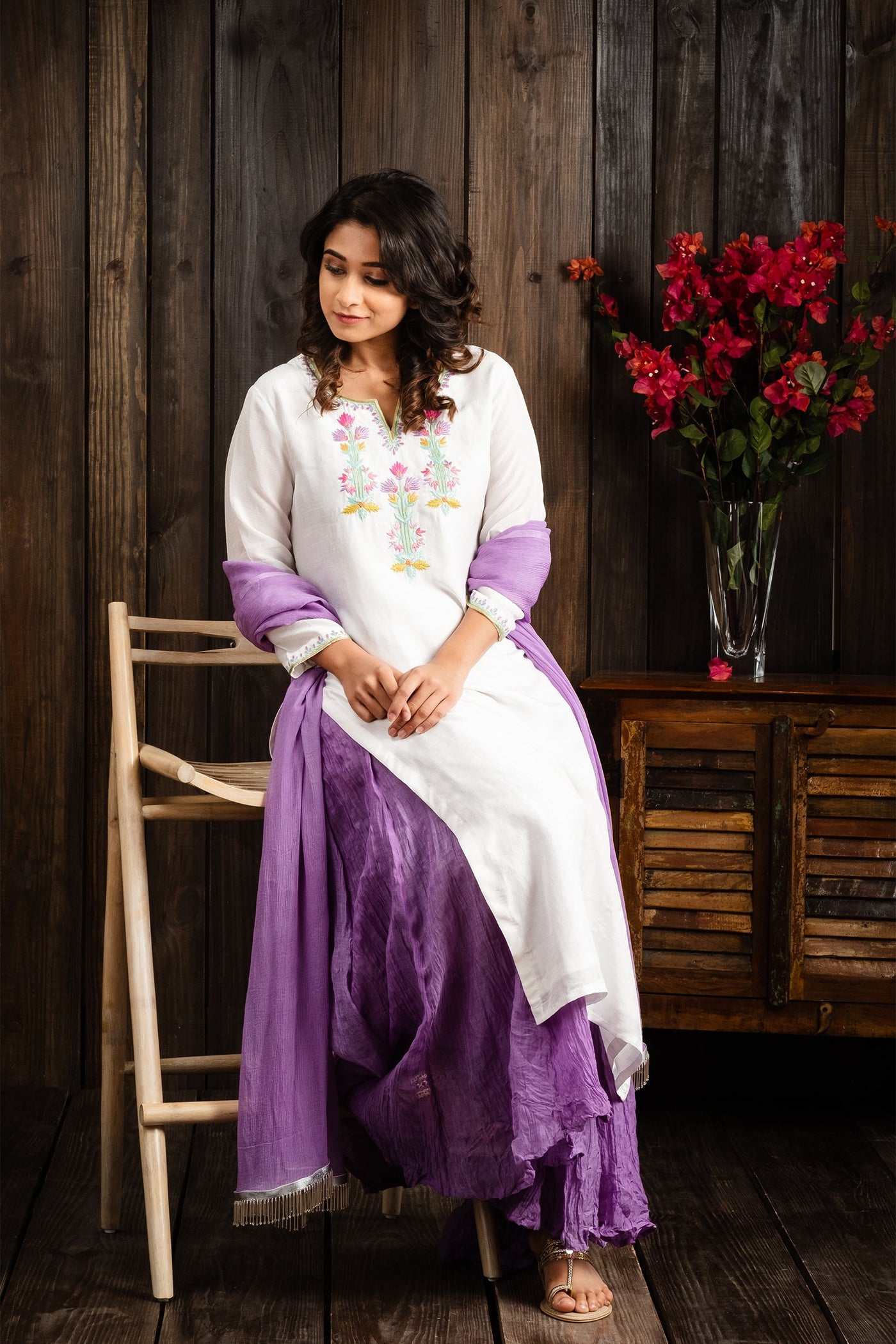 Lilac kurta set