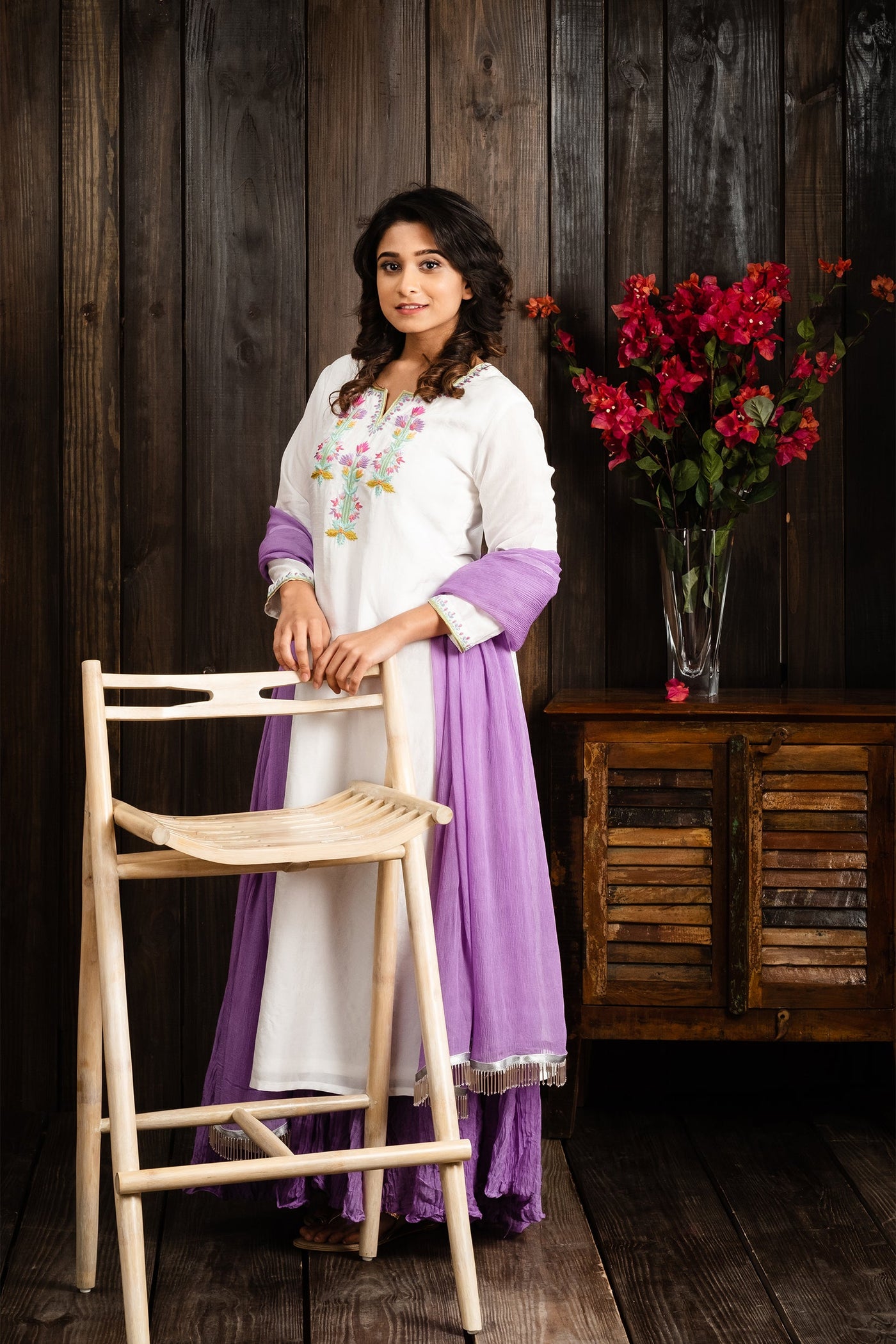 Lilac kurta set