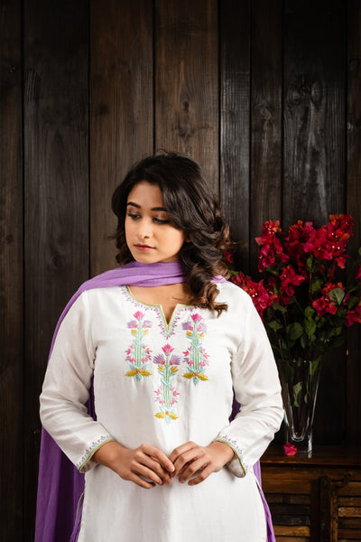 Lilac kurta set